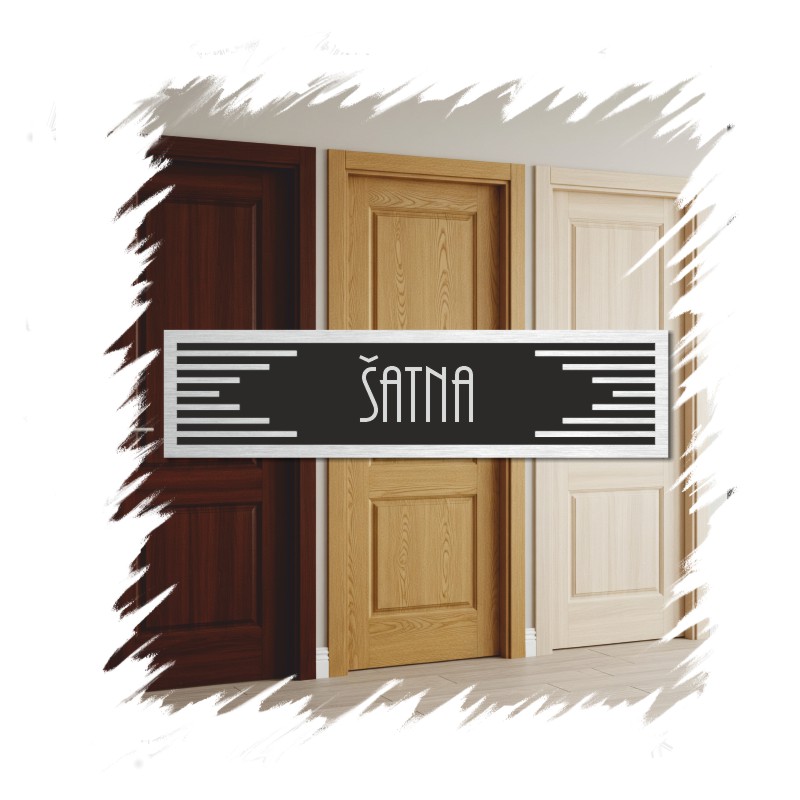 Cedulka na dveře - Šatna